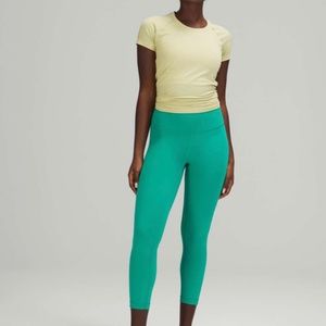 Lululemon Wunder Train High-Rise Crop 23" Maldives Green Size 6